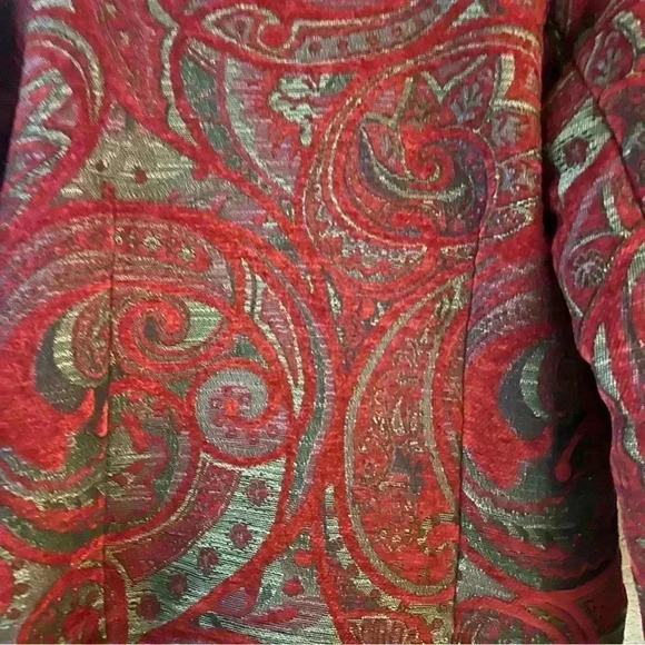 Coldwater Creek Vintage “Tapestry” Like Paisley Print Blazer - Picture 3 of 8